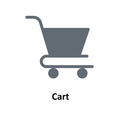 Cart Vector  Solid Icons. Simple stock illustration stock
