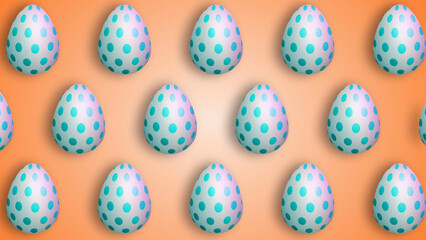 Easter concept illustration image on light orenge colour