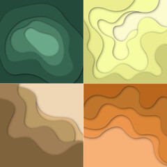 Set of pastel gradient background images for different purposes