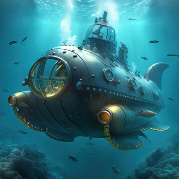 Bathyscaphe ship ocean hi-res stock photography and images - Alamy