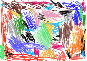 Hand drawn crayon strokes texture for your banner, label, flyer, poster, or cover design, drawing, doodle
