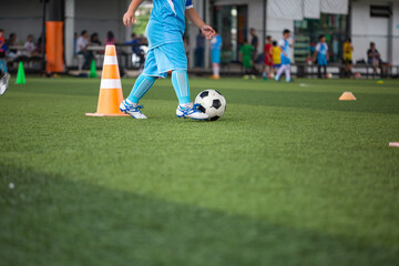 Obraz premium Boys soccer field