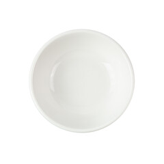White Ceramic Bowl isolated on a transparent background.