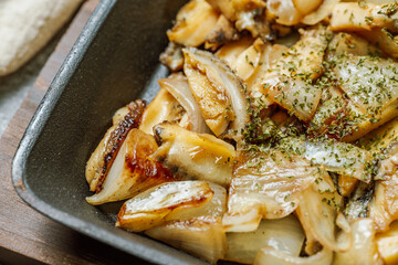 jeonbok butter gui, Korean food grilled abalone with butter