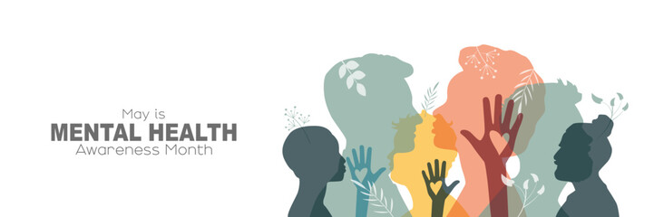 May is Mental Health Awareness Month banner.
