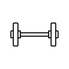 barbell, icon, line, vector, illustration, design, logo, template, flat, trendy,collection