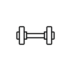 barbell, icon, line, vector, illustration, design, logo, template, flat, trendy,collection