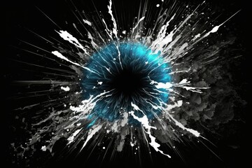 Massive black background explosion effect, Explosions sound like they actually happened, Plot twist the explosion is real and the background is black. Generative AI