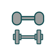 barbell, icon,color, vector, illustration, design, logo, template, flat, trendy,collection