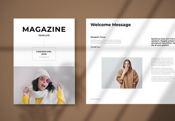 Fashion Girl Magazine Template