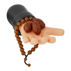 Premium Ramadan dates icon 3d rendering on isolated background PNG