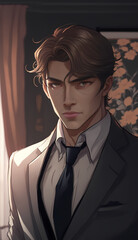 Mature man, AI Generated