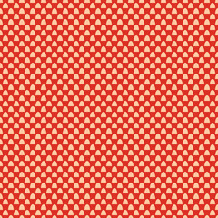 Red orange & deep peach mini half ellipses seamless pattern