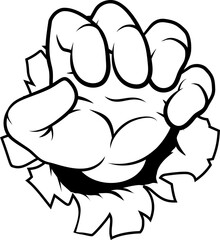 Monster Claw Cartoon Hand