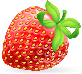 Strawberry Cartoon Emoji Emoticon Icon