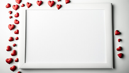 A Blank white page was gazed upon from a high angle - generative ai.