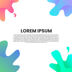 abstract colorful gradient background template