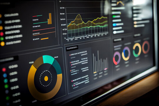 Business Analytics and Data Management System to make reports with KPI and metrics connected to the database. Corporate strategy for finance - generative ai