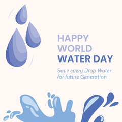 Concept of ecology and world water day  Themes, History, and Celebrations