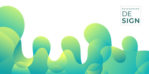 abstract green colorful gradient background template