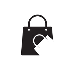 Shopping bag icon online shopping for app web logo banner poster icon - SVG File