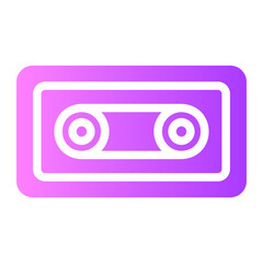 Obraz premium Cassete gradient icon