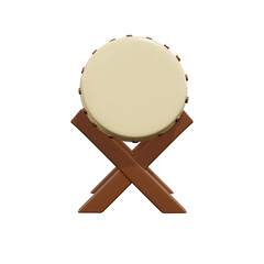 Fototapeta premium Drum of muslim mosque 3d illustration, ramadhan, icon,view render, hd, premium quality, alpha background, PNG format