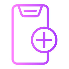 smartphone gradient icon