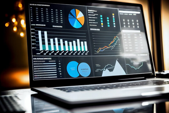 Business Analytics and Data Management System to make reports with KPI and metrics connected to the database. Corporate strategy for finance - generative ai