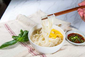 Tonight's menu is Anchovy Noodles