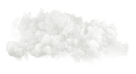Clouds smooth realistic cut transparent backgrounds 3d rendering png