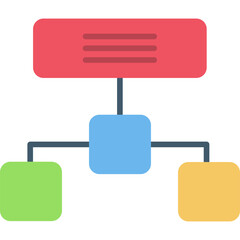 Hierarchical Structure Icon - obrazy, fototapety, plakaty