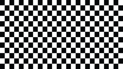 Checkered Black and white background vector illustration 