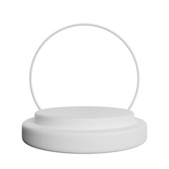 Realistic Podium White Template