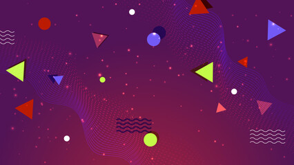 Obraz na płótnie Canvas Purple futuristic gaming background. Technology innovation concept vector background