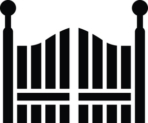 Gate Vector Icon Design Illustration