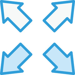 Expand Vector Icon Design Illustration