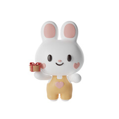 Cute Rabbit 3D Illustration-14