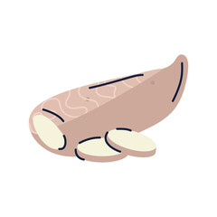 Cassava PNG image icon with transparent background