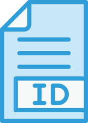 ID Vector Icon Design Illustration