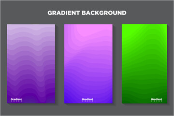 Vector colorful wave geometric shape with color gradation for banner,book cover, and brochure design 