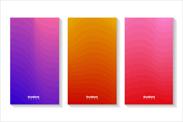 Vector colorful wave geometric shape with color gradation for banner,book cover, and brochure design 