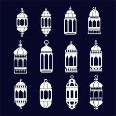 illustration background light traditional creative lantern decorative lamp art ramadan islam icon symbol vector design