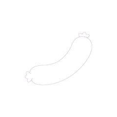 Sausage PNG image icon with transparent background