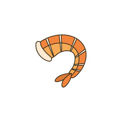 Shrimp PNG image icon with transparent background