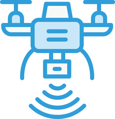 Drone Vector Icon Design Illustration