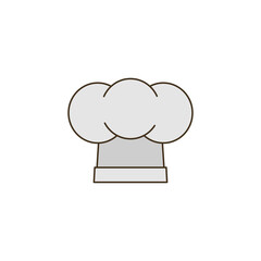 Chef's hat PNG image icon with transparent background