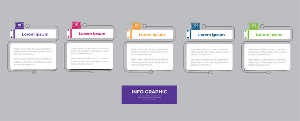 Infographic business banner template design