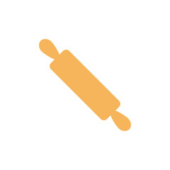 Baker rolling pin PNG image icon with transparent background