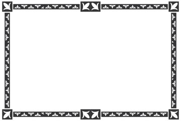 Artistic horizontal border and frame